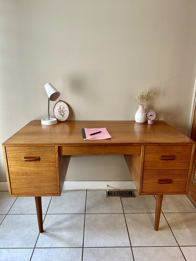 Teak Desk, Finished Back