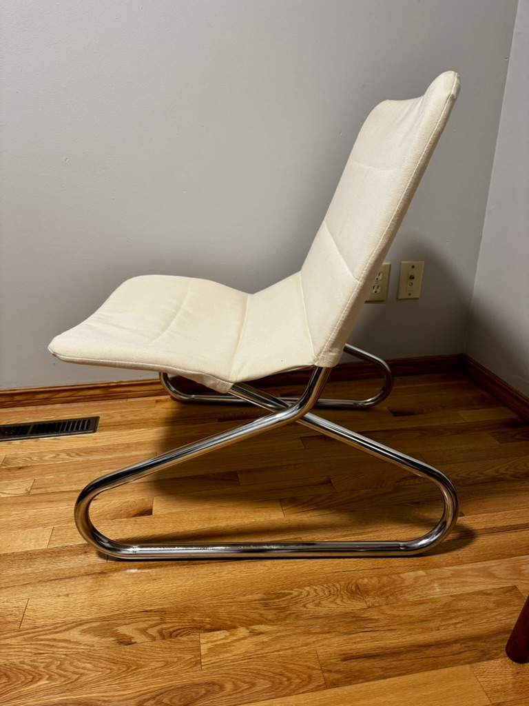 Vintage IKEA Gemet Chrome Lounge Chairs, Pair, view 5